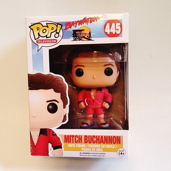 Baywatch Mitch Buchannon Pop Television vinyl figure 445 - Picture 2 of 7